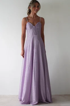 Marlene Glitter Gown | Lavendar