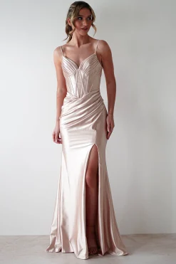 Meaghan Bodycon Gown | Champagne
