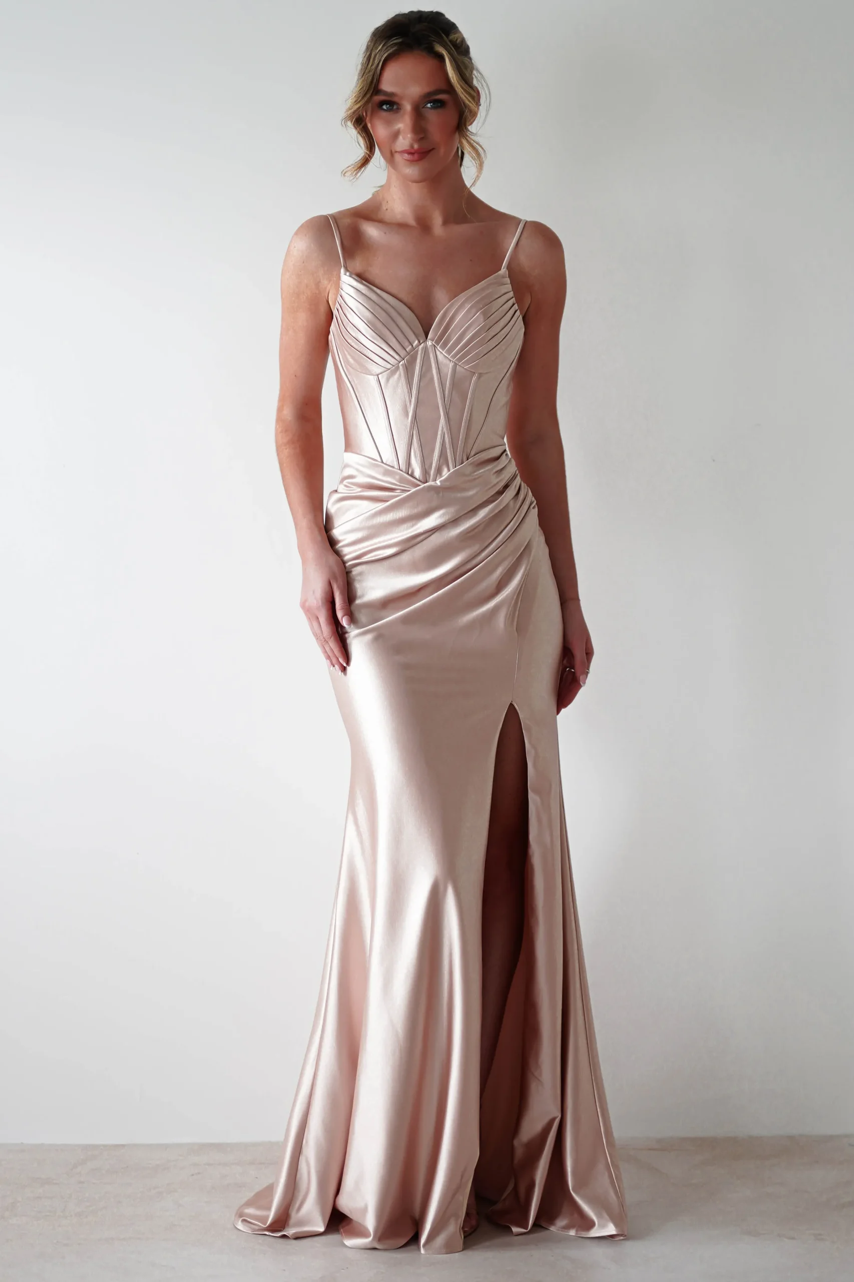 Meaghan Bodycon Gown | Champagne