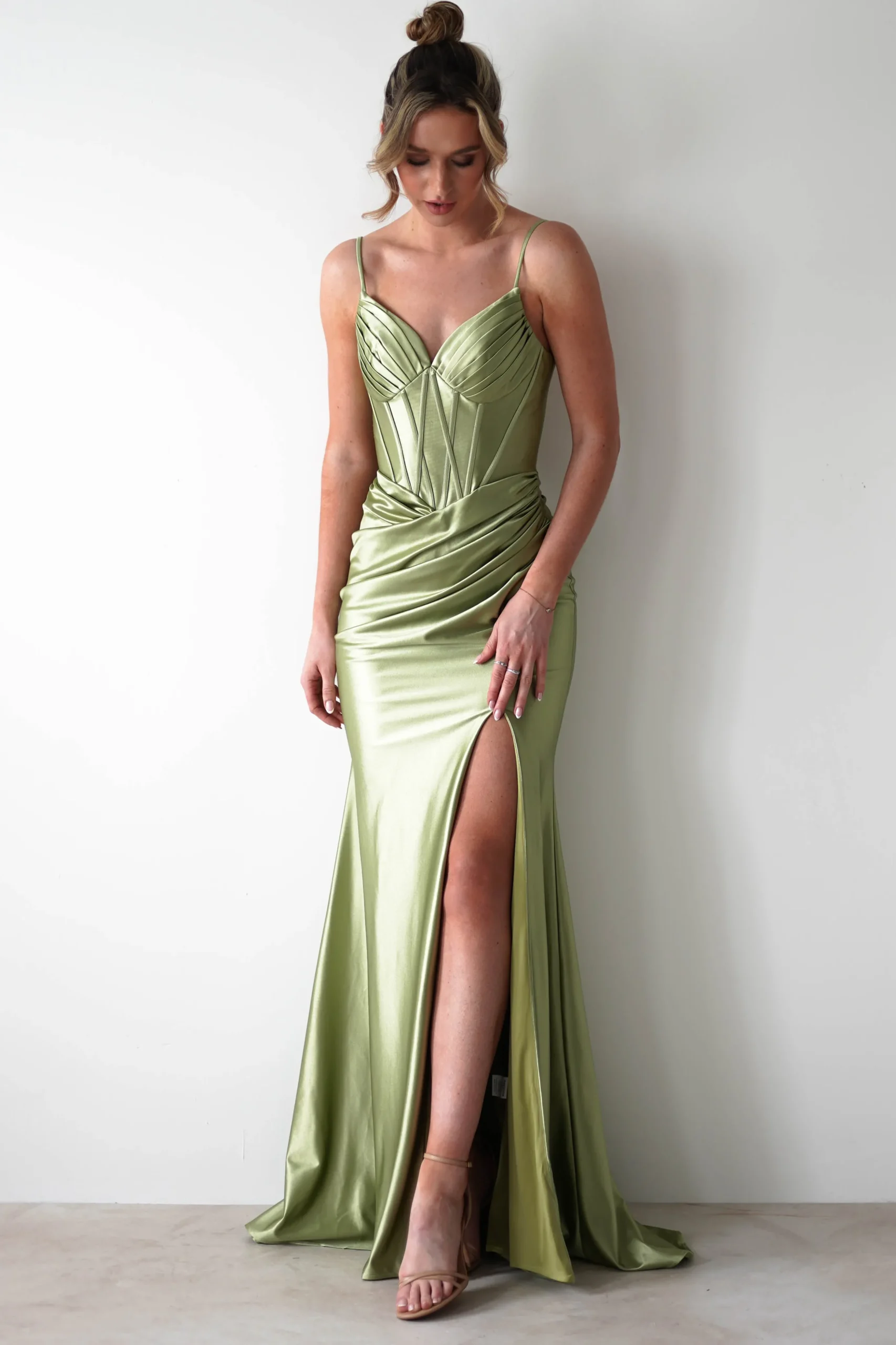 Meaghan Bodycon Gown | Lime Green