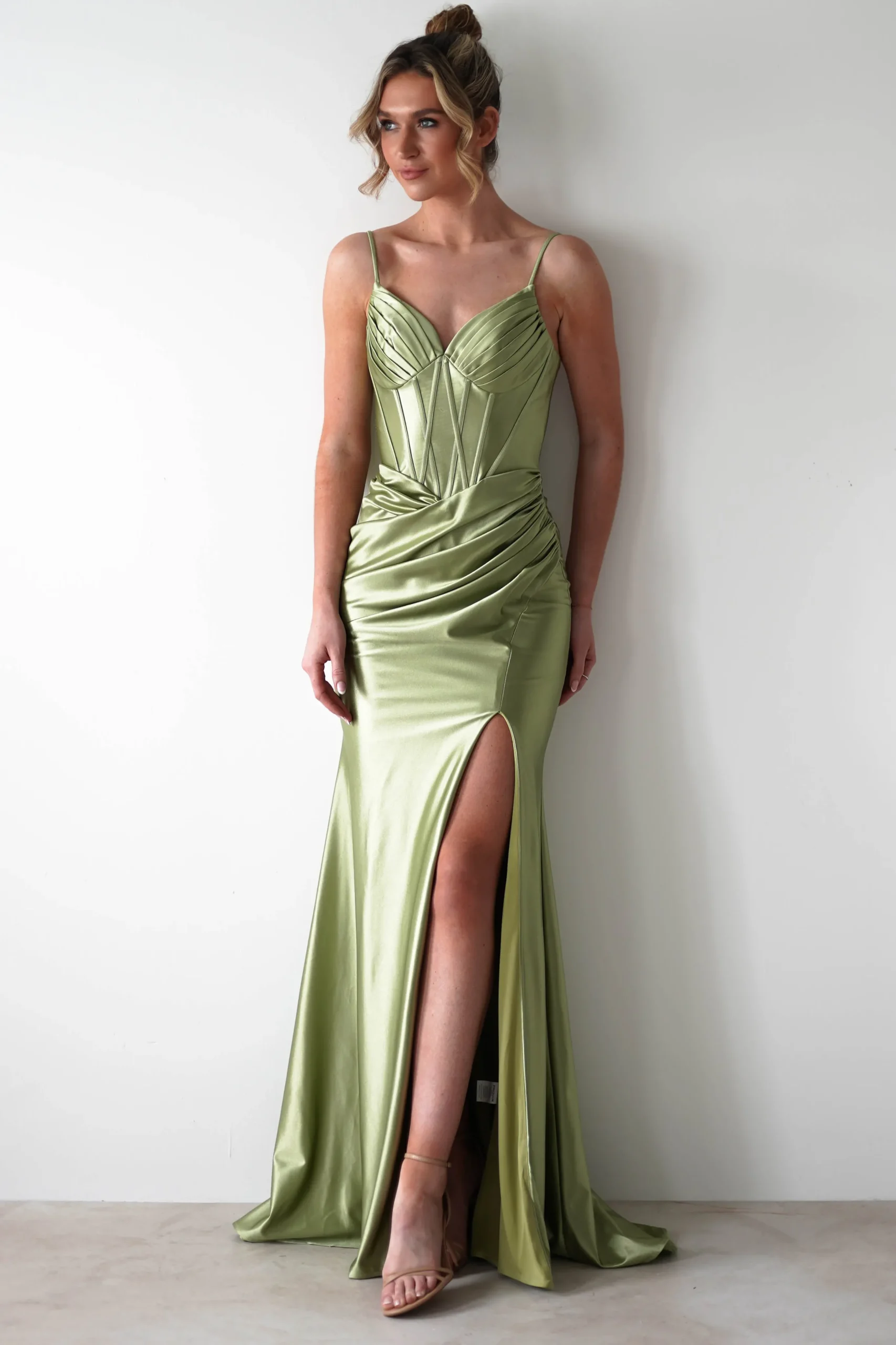 Meaghan Bodycon Gown | Lime Green