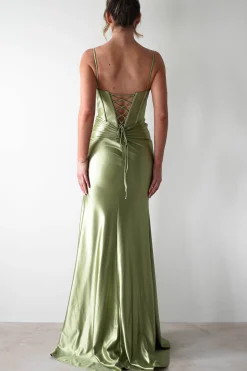 Meaghan Bodycon Gown | Lime Green