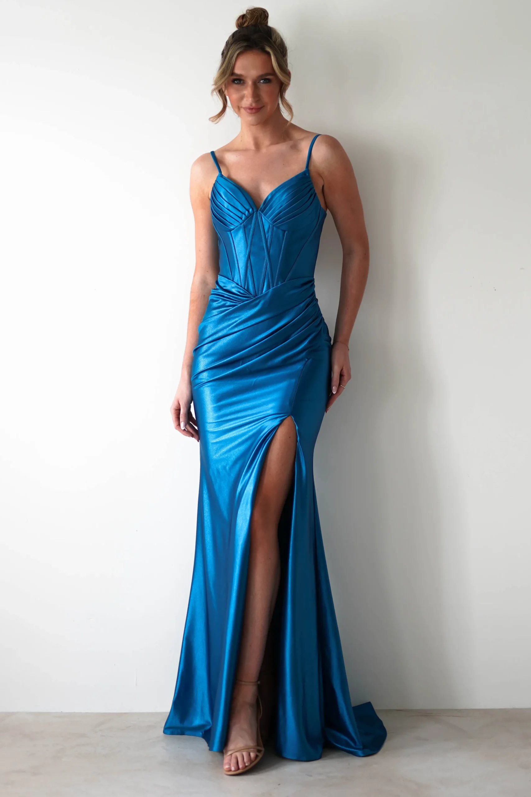 Meaghan Bodycon Gown | Turquoise