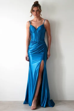 Meaghan Bodycon Gown | Turquoise