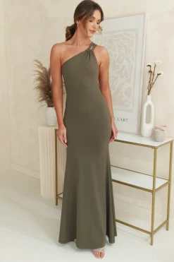 Milana Bodycon Maxi Gown | Olive