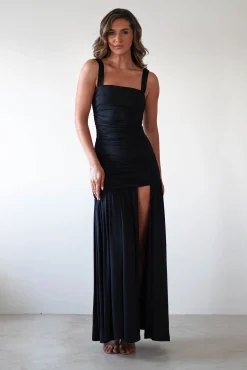 Milla Jersey Bodycon Maxi Dress | Black