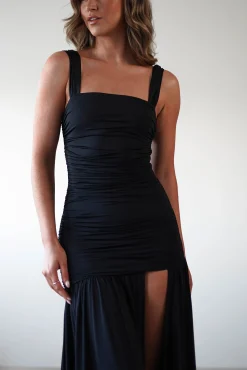 Milla Jersey Bodycon Maxi Dress | Black