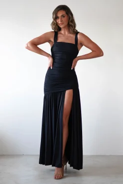 Milla Jersey Bodycon Maxi Dress | Black
