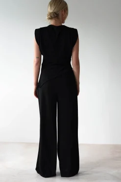 Mina Strechy 2 Piece Set | Black