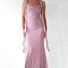 Miranda Ruffle Midaxi Dress | Mauve