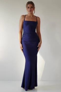 Monette Bodycon Maxi Gown | Navy