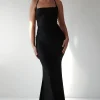 Monette Bodycon Maxi Gown | Black