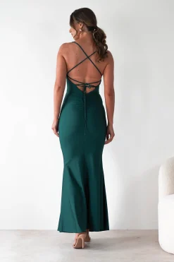 Monette Bodycon Maxi Gown | Emerald Green