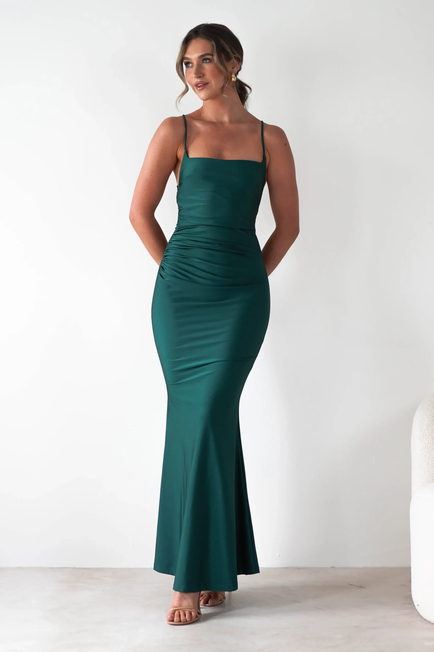Monette Bodycon Maxi Gown | Emerald Green