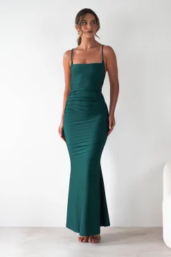 Monette Bodycon Maxi Gown | Emerald Green