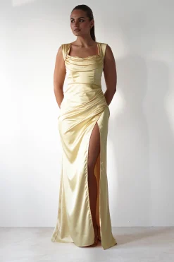 Monica Off The Shoulder Gown | Yellow
