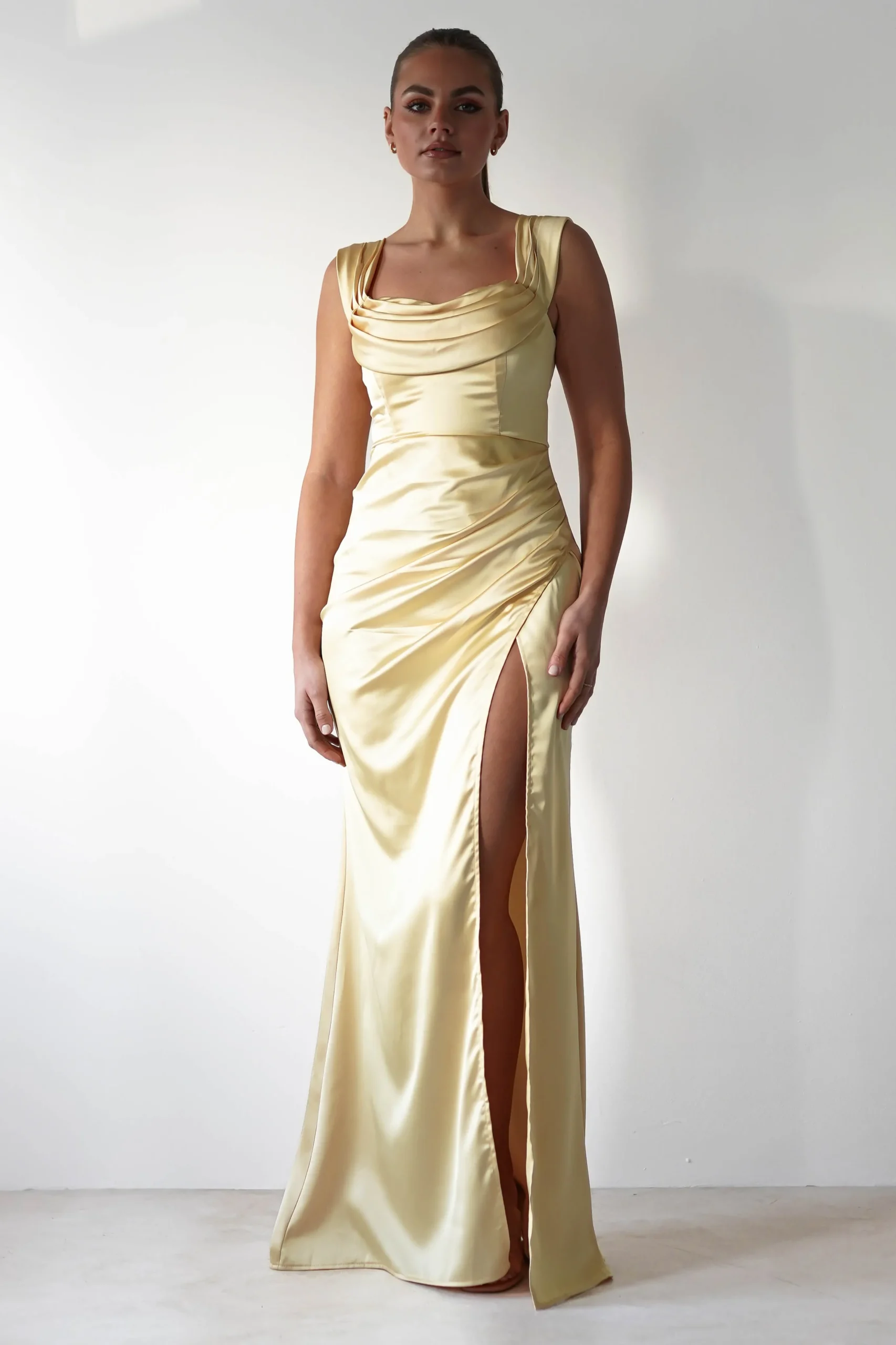 Monica Off The Shoulder Gown | Yellow