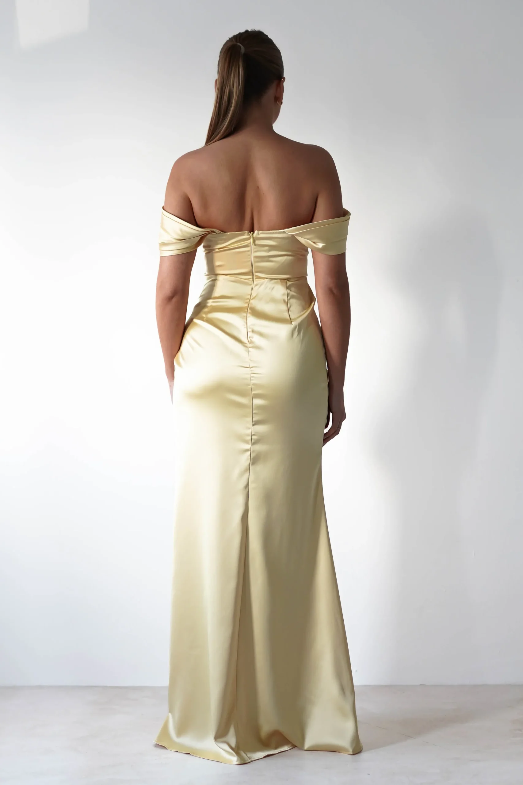 Monica Off The Shoulder Gown | Yellow