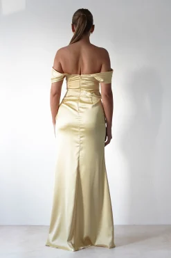 Monica Off The Shoulder Gown | Yellow