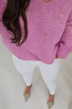 Nadine Soft Heart Detail Jumper | Pink