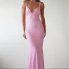 Nina Beaded Bodycon Gown | Pink