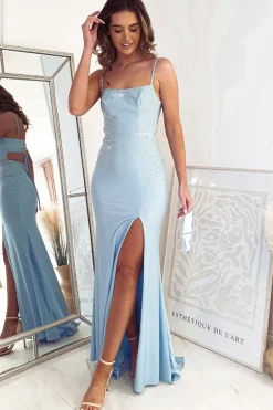 Obsession Diamond Gown | Light Blue