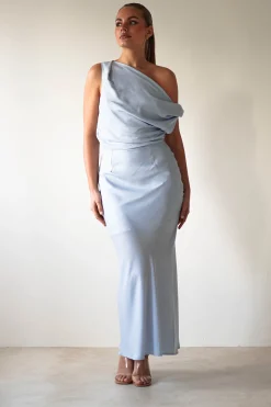 Odelle Soft Off The Shoulder Maxi | Blue