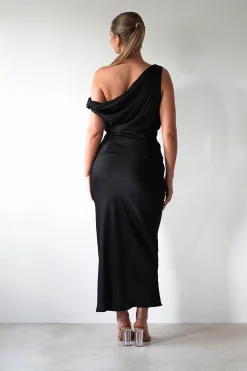 Odelle Soft Off The Shoulder Maxi | Black
