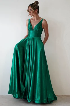 Penelope Glitter Princess Gown | Green