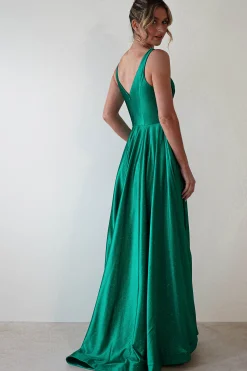 Penelope Glitter Princess Gown | Green
