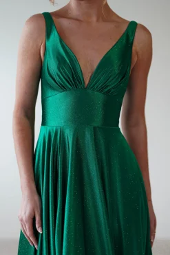 Penelope Glitter Princess Gown | Green