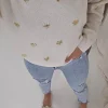 Pia Sequin Heart Detail Jumper | Beige