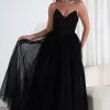 Priscilla Princess Glitter Gown | Black
