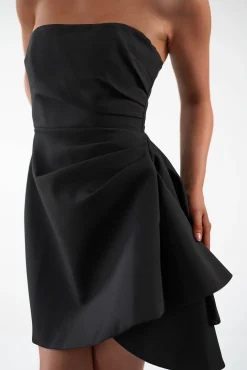 Quinta Strapless Mini Dress | Black