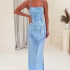 Renesmee Sequin Maxi Dress | Blue