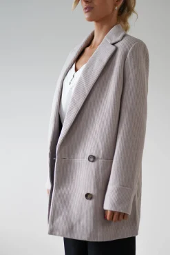 Reno Tailored Over Sized Coat | Taupe