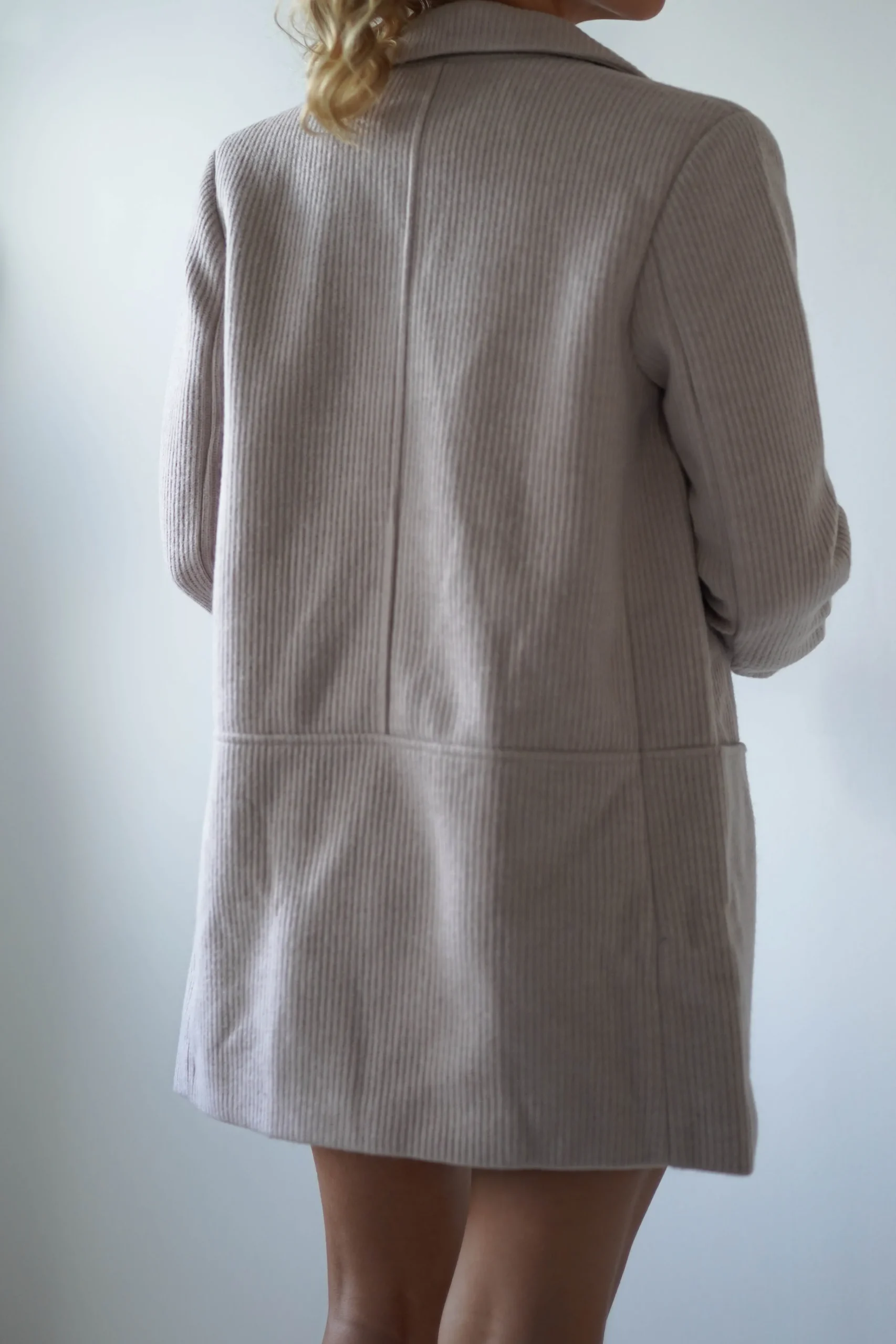 Reno Tailored Over Sized Coat | Taupe