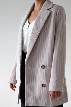 Reno Tailored Over Sized Coat | Taupe