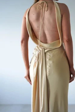 River Backless Maxi Dress | Sand