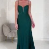 Sabrina Diamante Gown | Emerald Green