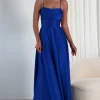 Shantal Satin Gown | Royal Blue