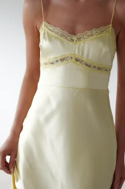 Sophia Soft Lace Maxi Dress | Yellow