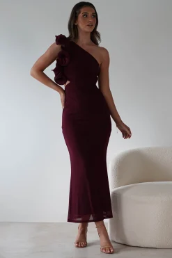 Sydney Bodycon Maxi Dress | Wine