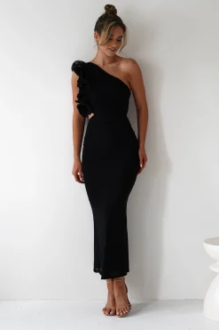 Sydney Bodycon Maxi Dress | Black