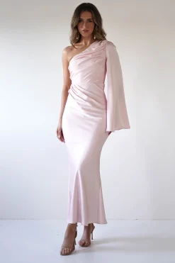 Sylvana Silky Maxi Dress | Pink