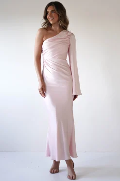Sylvana Silky Maxi Dress | Pink