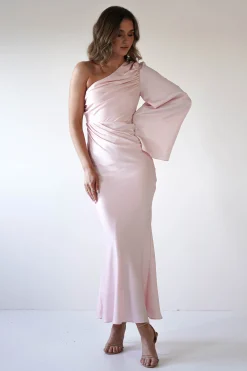 Sylvana Silky Maxi Dress | Pink