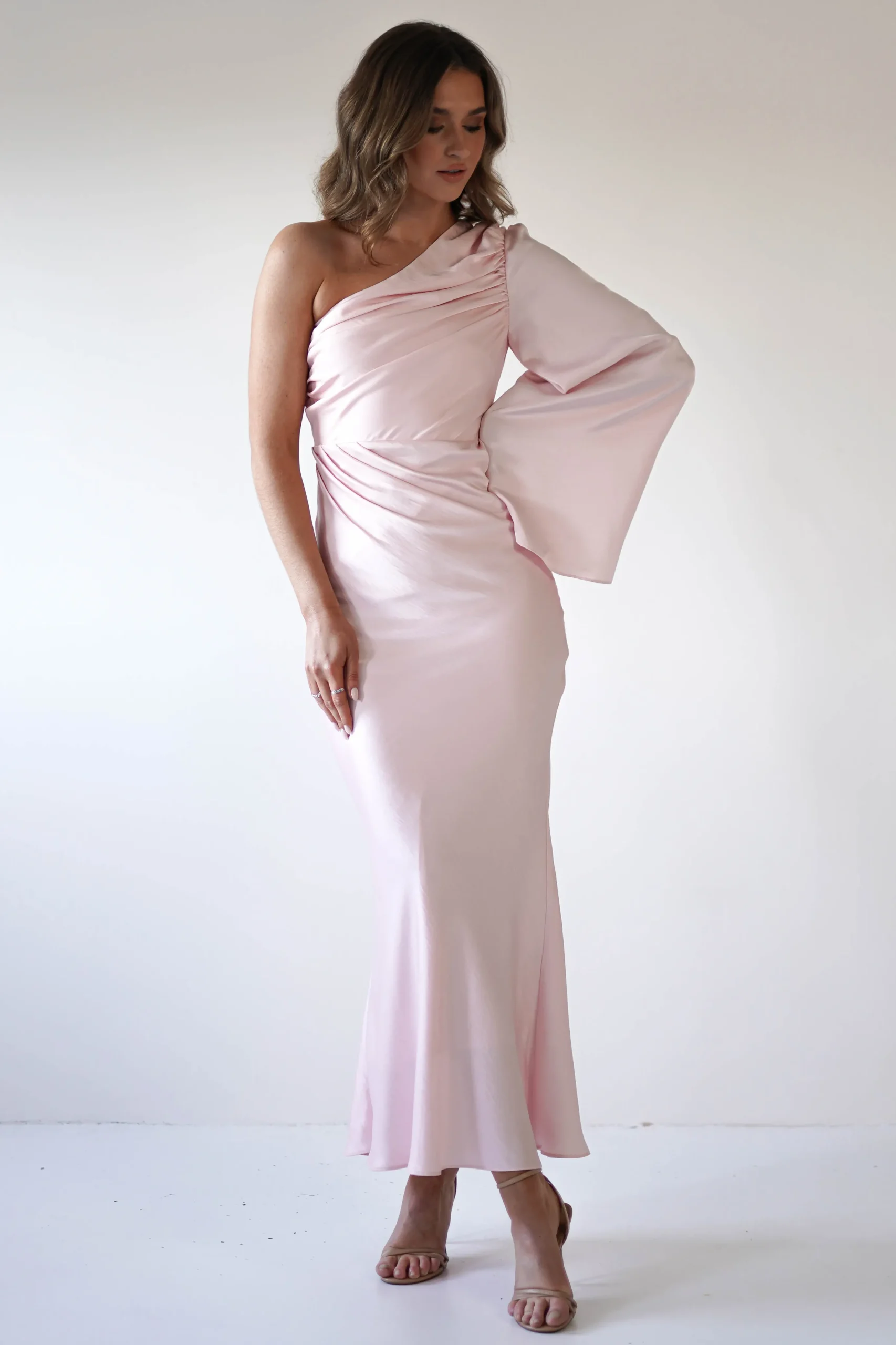 Sylvana Silky Maxi Dress | Pink