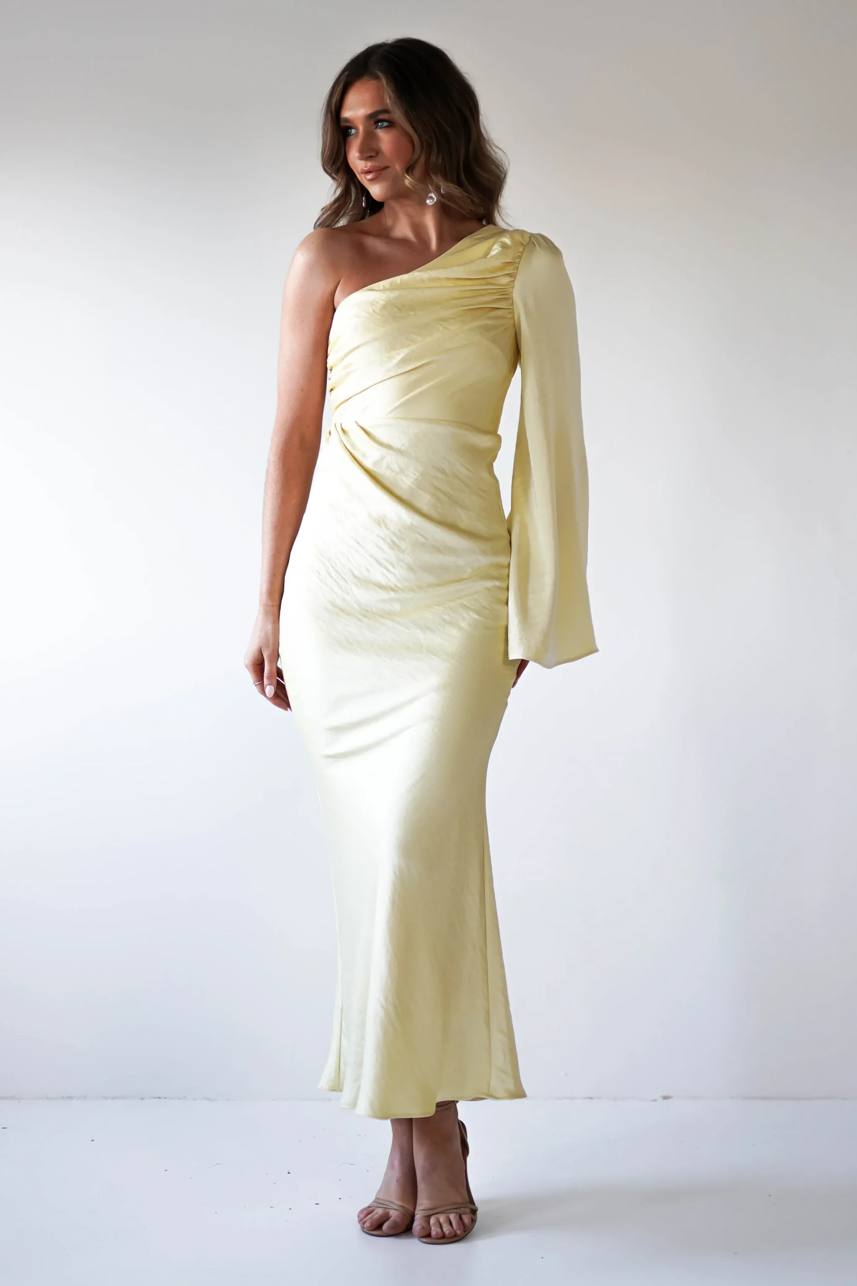 Sylvana Silky Maxi Dress | Yellow
