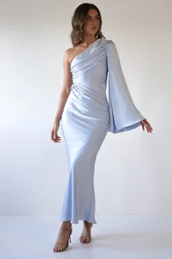Sylvana Silky Maxi Dress | Blue